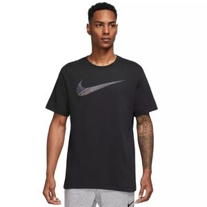 NWT Nike Dri-FIT Fitness Short Sleeve  Tee Mens Black Medium XL